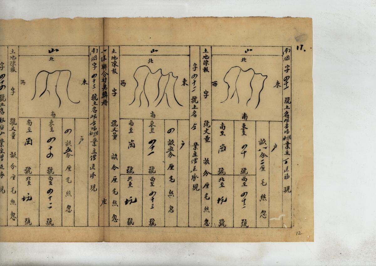 图片2.汤溪县鱼鳞图册      晚清雕版填写本正册八保联合村鱼鳞图册（山）.jpg