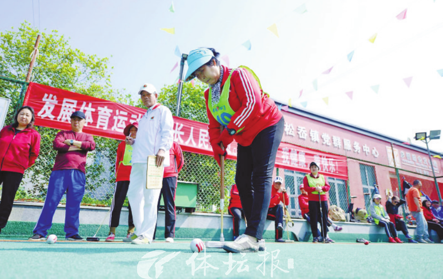 门球爱好者切磋技艺