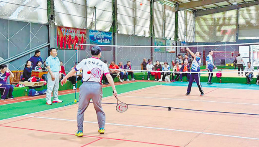 柔力球“网友”天台切磋