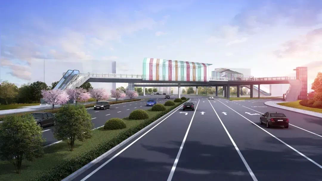 黄岩：投资2400多万元！这座人行天桥快完工了-台州频道
